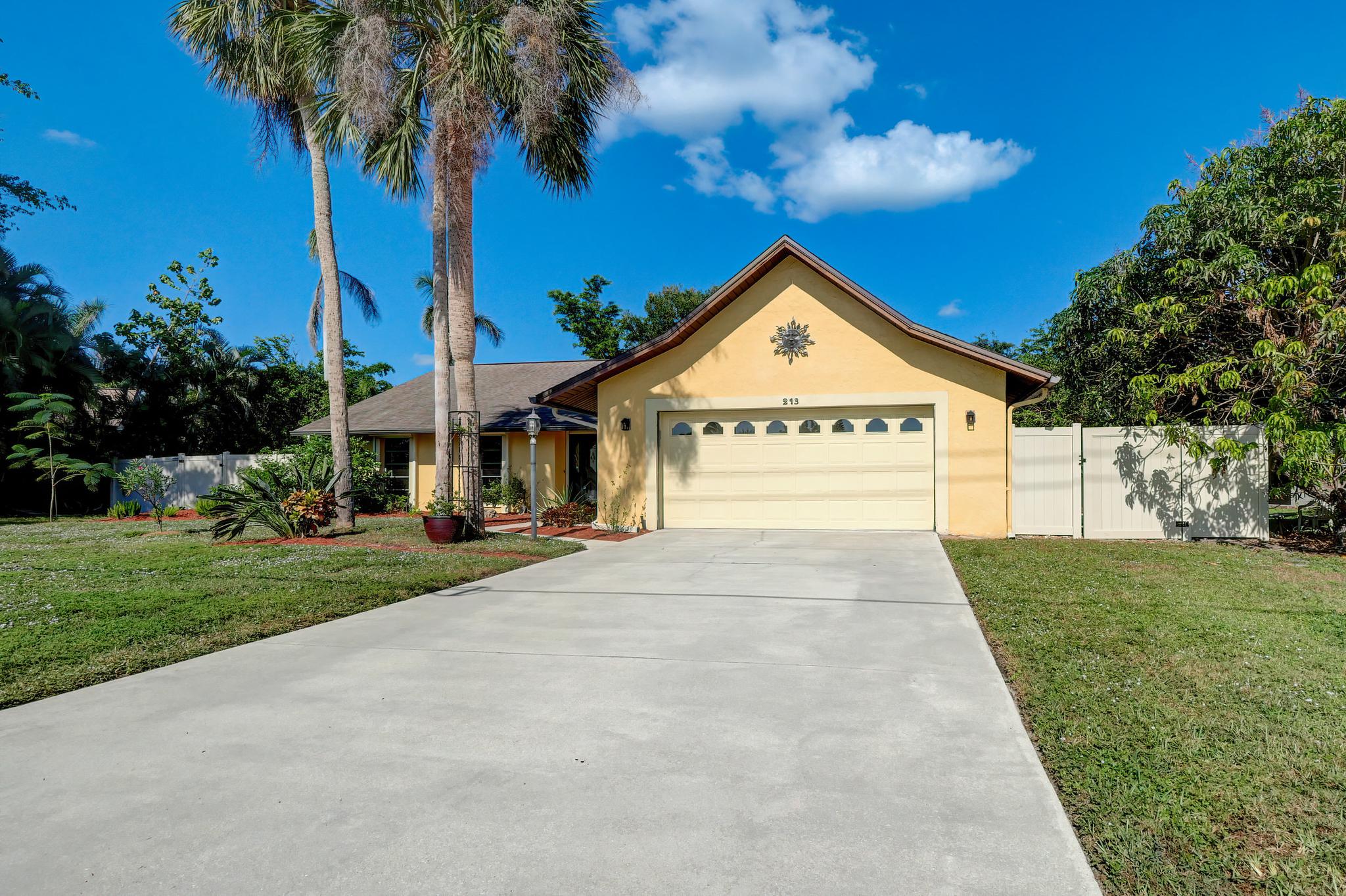 There is a Concrete Driveway