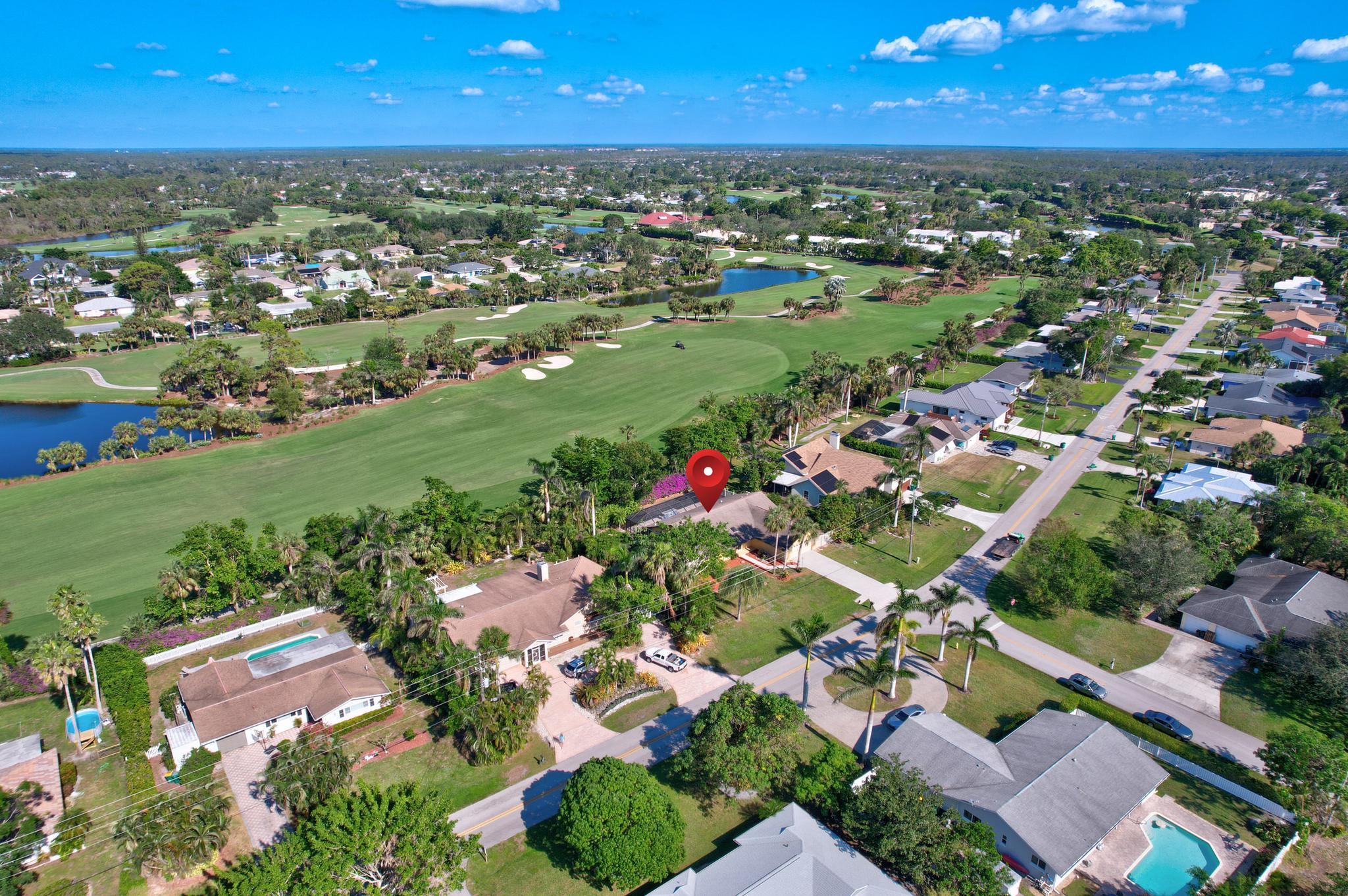 A Northeastern Aerial View Towards La Playa Clubhouse