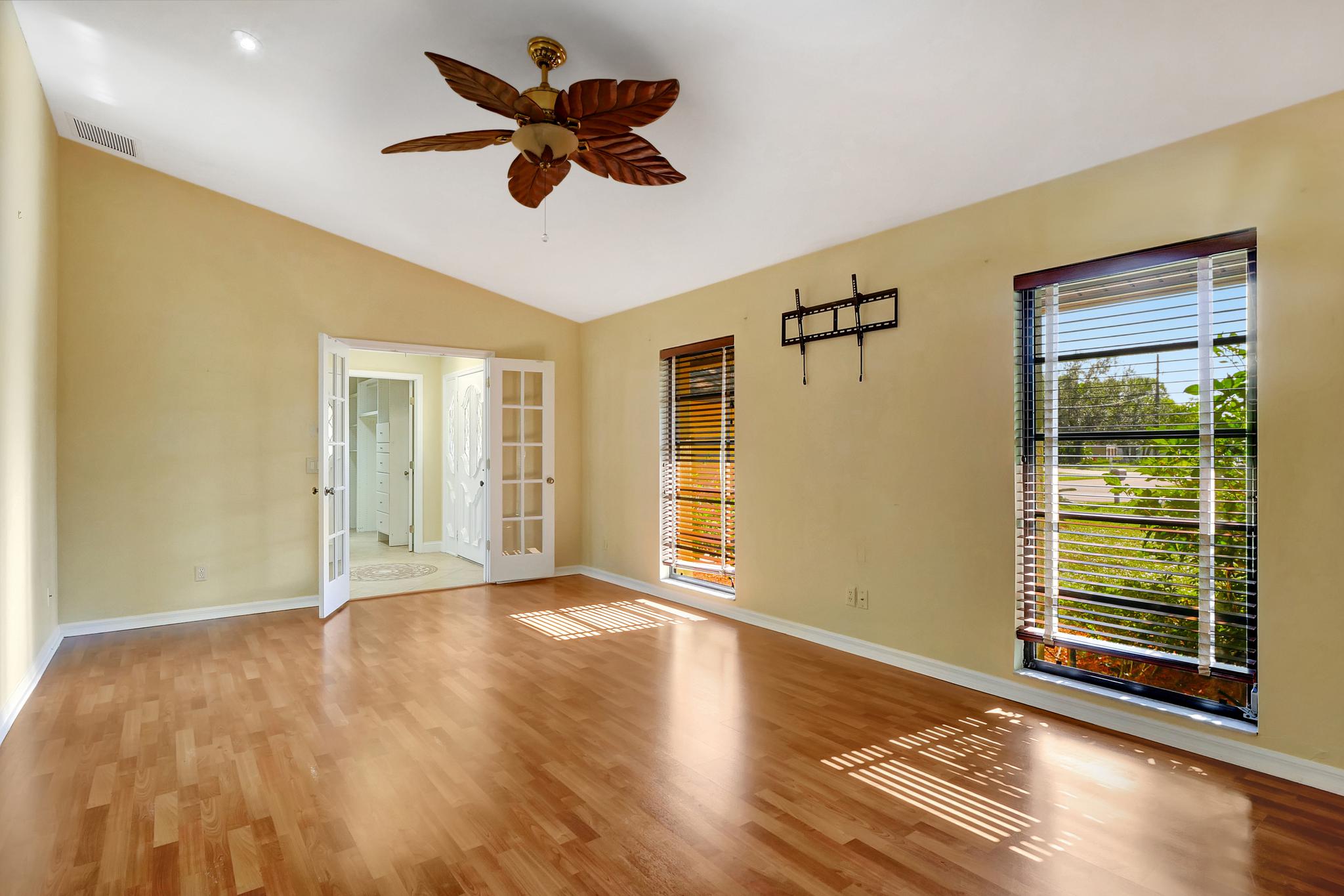 The Main Bedroom Faces South