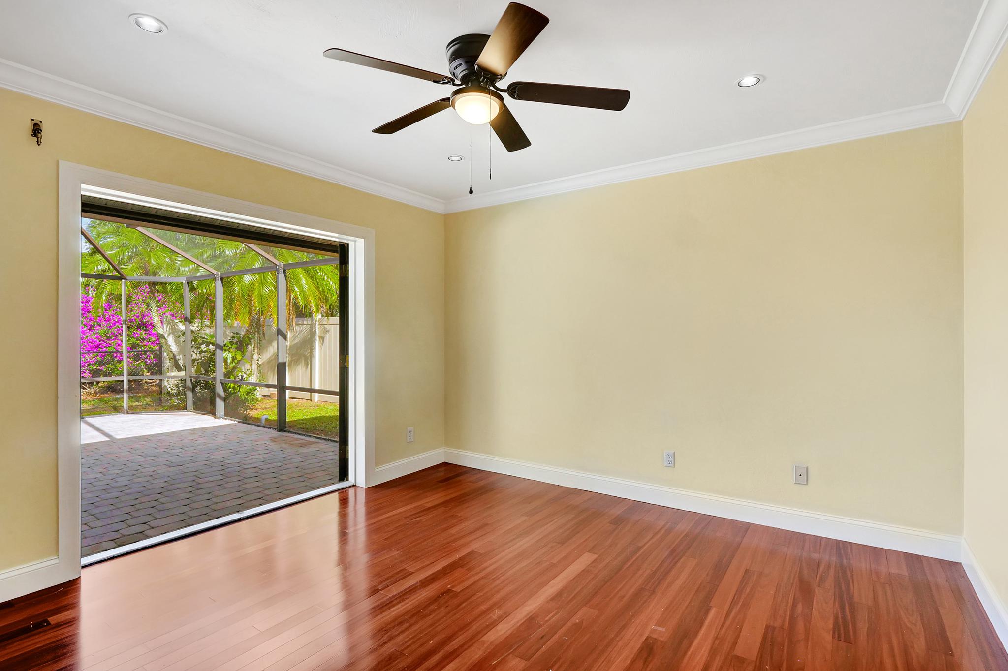 The Third Bedroom Has Double Door Access to the Pool and Pool Deck